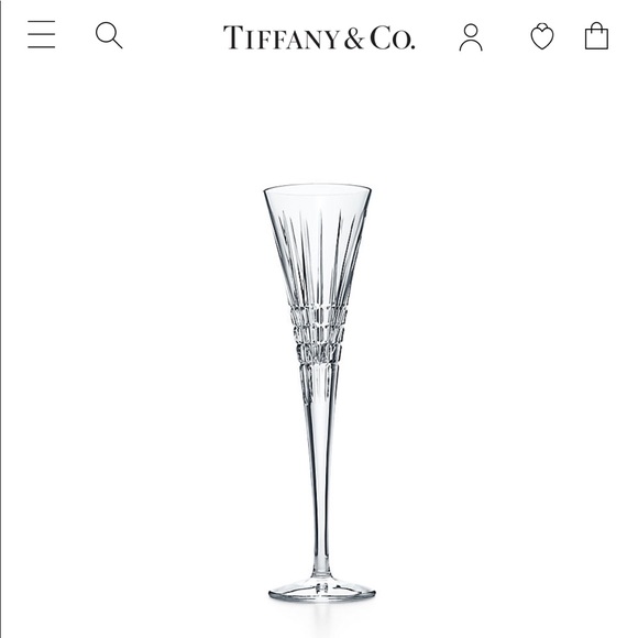 Tiffany Co Dining Tiffany Co Plaid Trumpet Flute Set Of 2 Nwt Poshmark